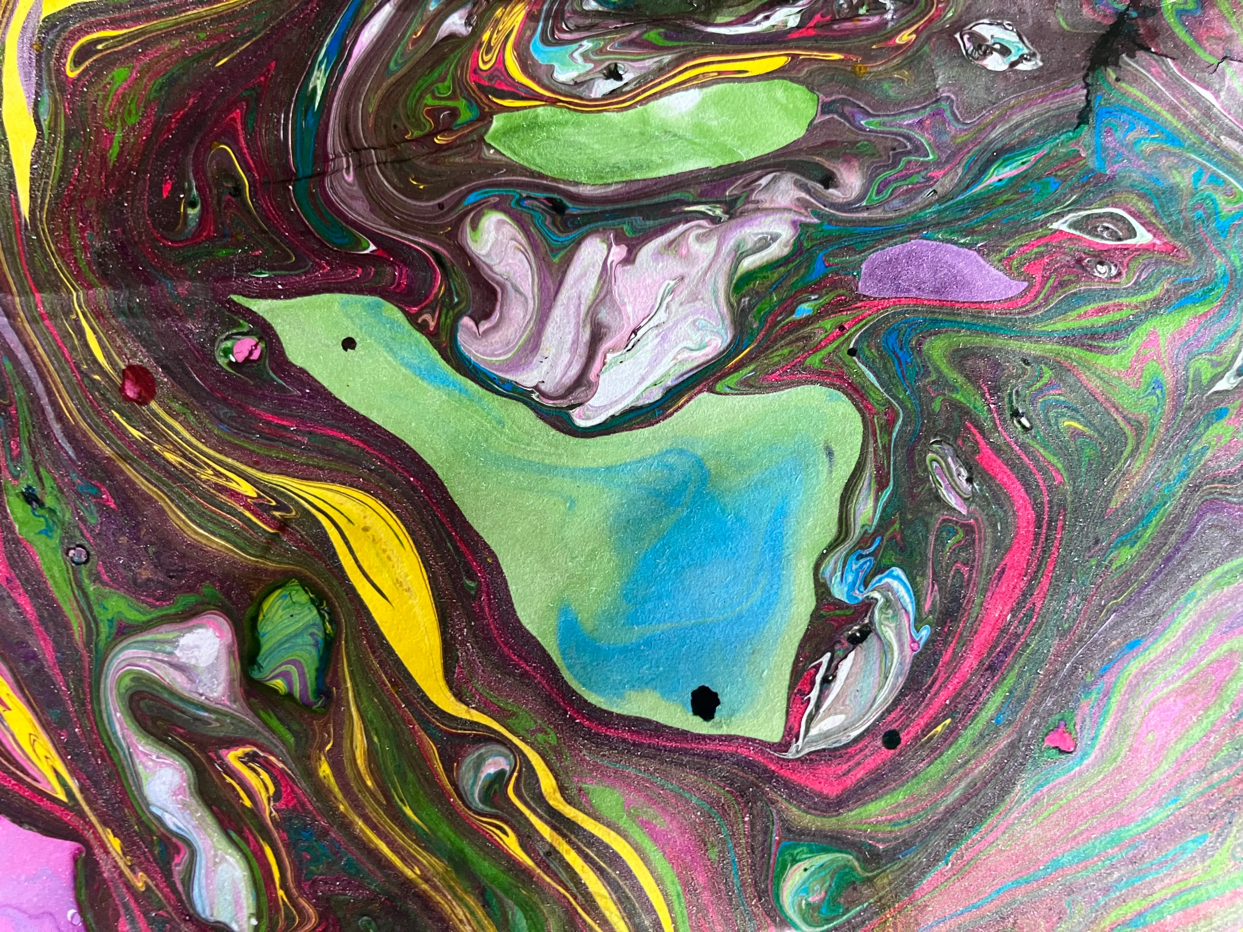 A marbled image.